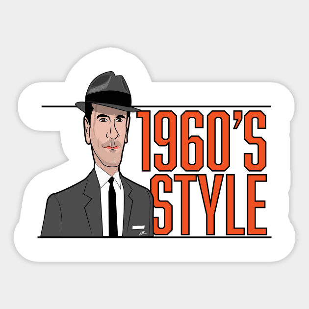 1960's Style Sticker by chrayk57